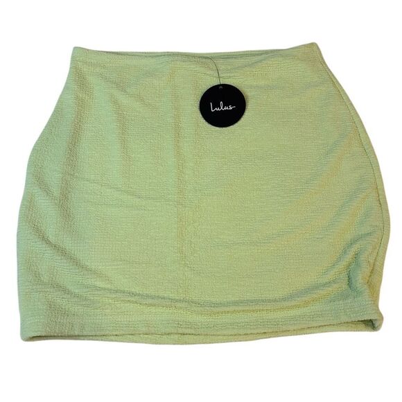 NWT Lulus Made for Sun Lime Green Swim Cover-Up Skirt - Picture 2 of 6